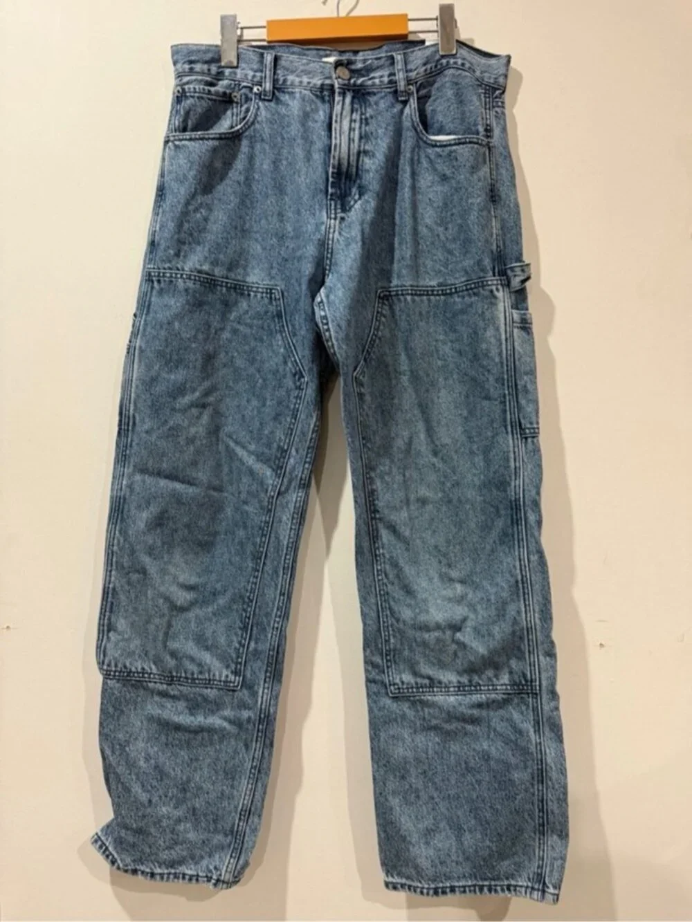 PacSun Baggy Carpenter Jeans 32x32 Medium Wash Utility Denim